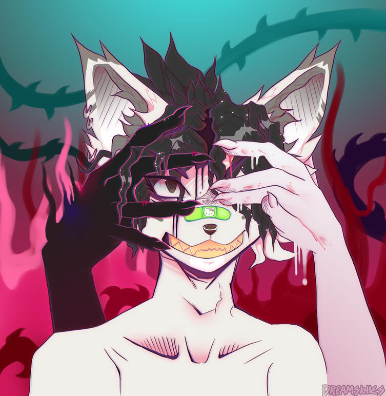 Detailed bust anthro